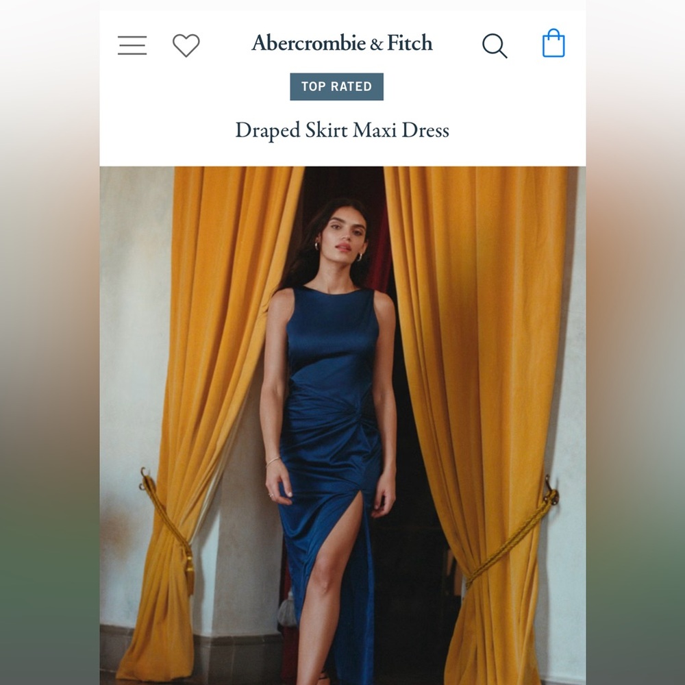 Abercrombie and Fitch - draped skirt maxi dress